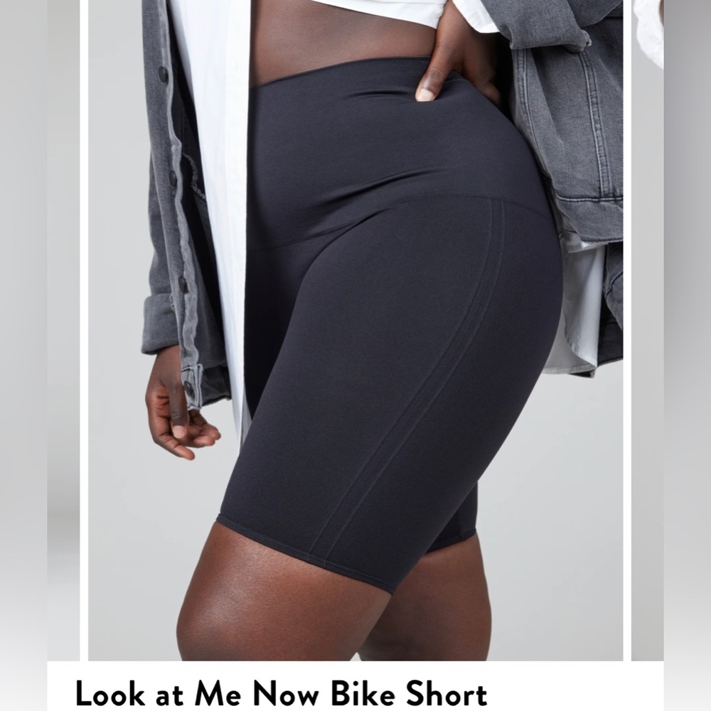 Spanx look at me now biker shorts